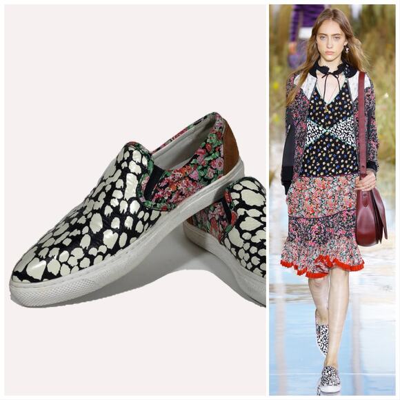 Coach Floral Animal Print Sneaker C103 Limited Edition, 6.5, Loafers Mob Wife - Picture 1 of 15